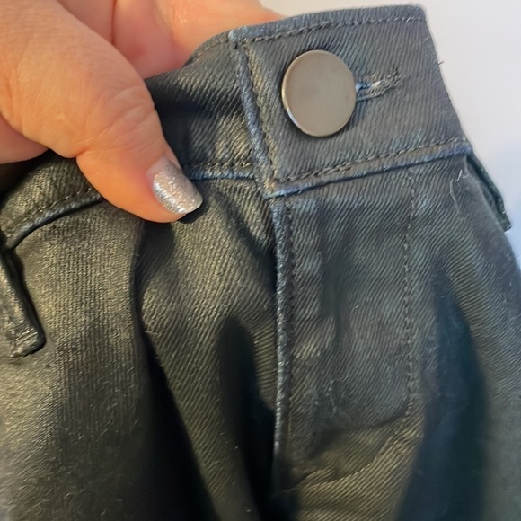 Lou & Gray Modern Skinny Ankle Coated Denim Jeans size 0/25 Zipper Ankle - Picture 8 of 16